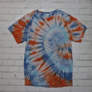 🌈 Hand‑Dyed Spiral Tie‑Dye Tee · Unisex Medium